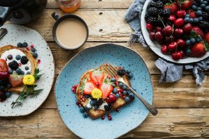 Colourful, tasty foods